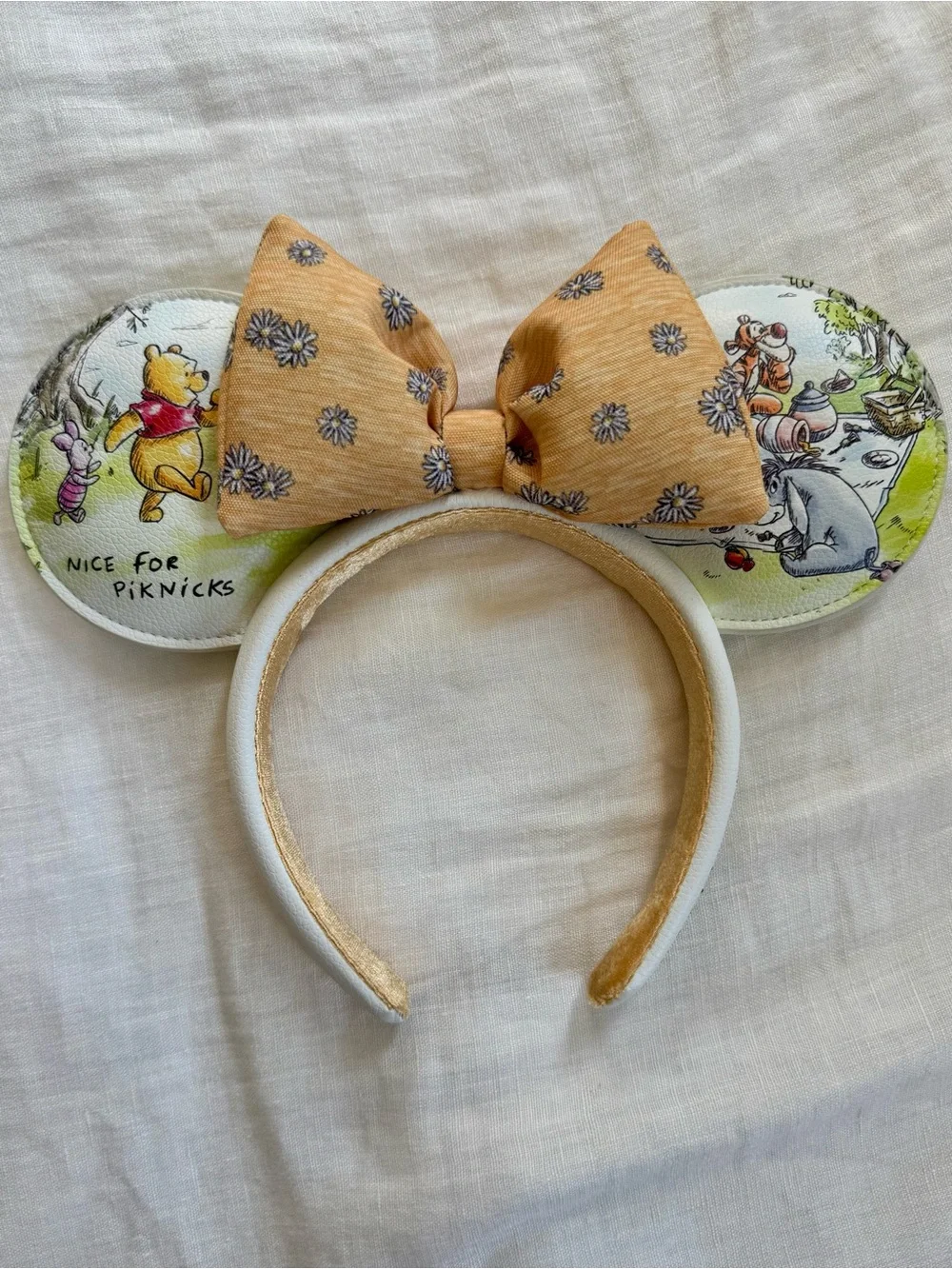 Toddler Girls 2T Disney Winnie the Pooh Dress with Mickey Mouse Ears - Picture 5 of 6
